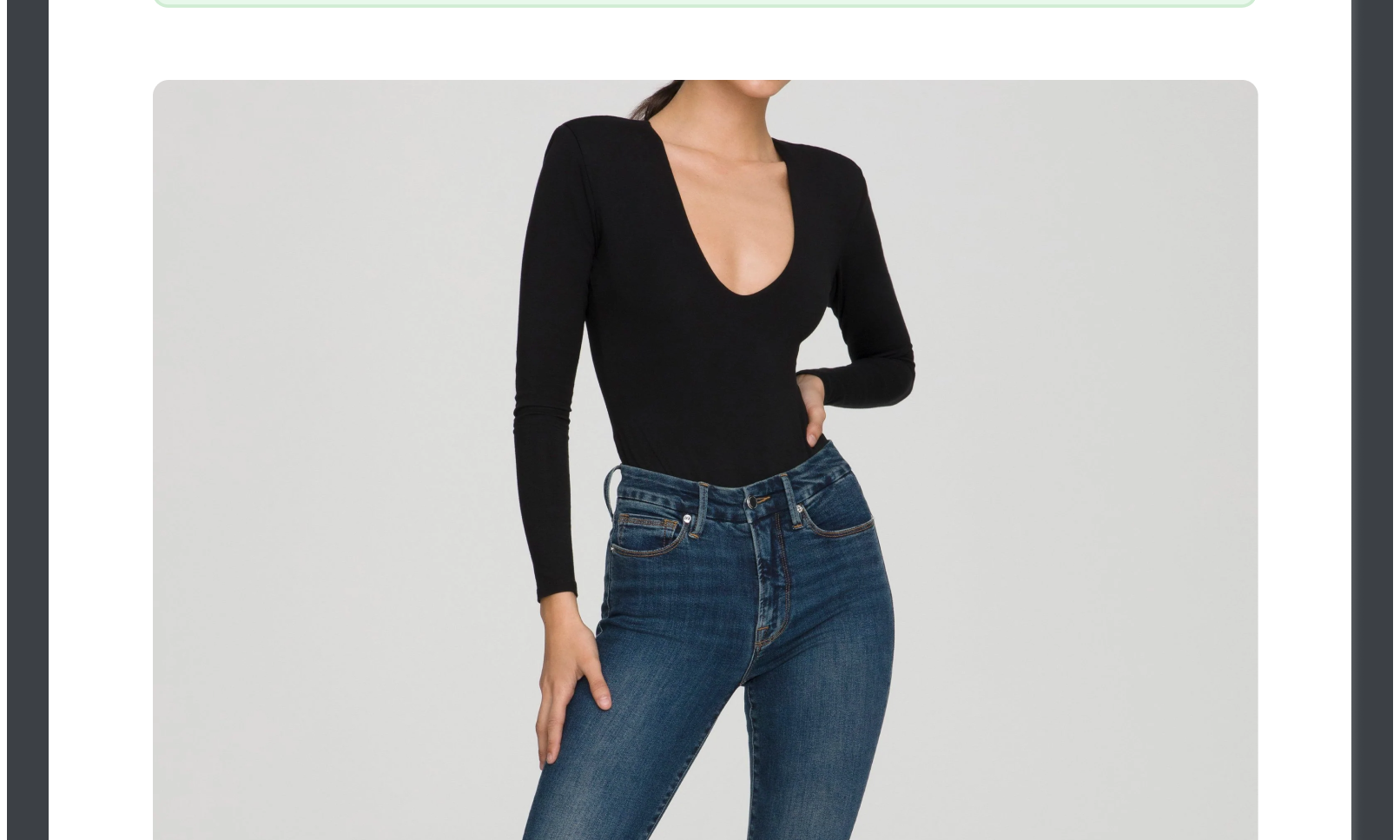 Good American Post Purchase Upsell