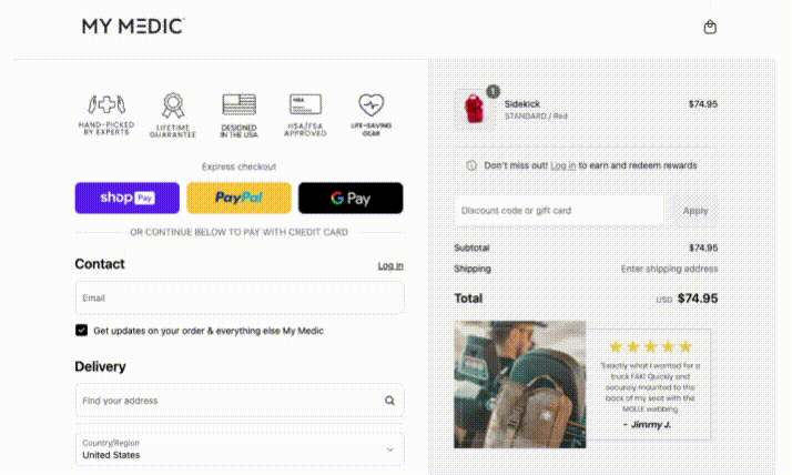 MyMedic Checkout