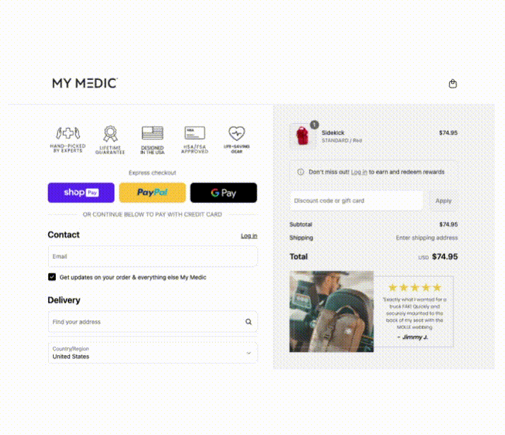 MyMedic Checkout