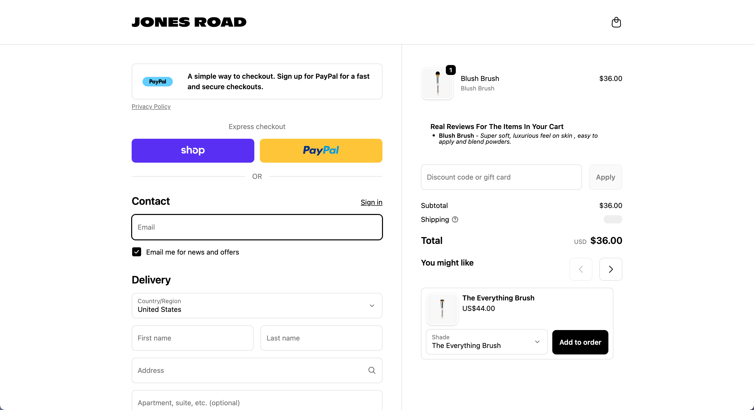 Jones Road Rokt Pay+