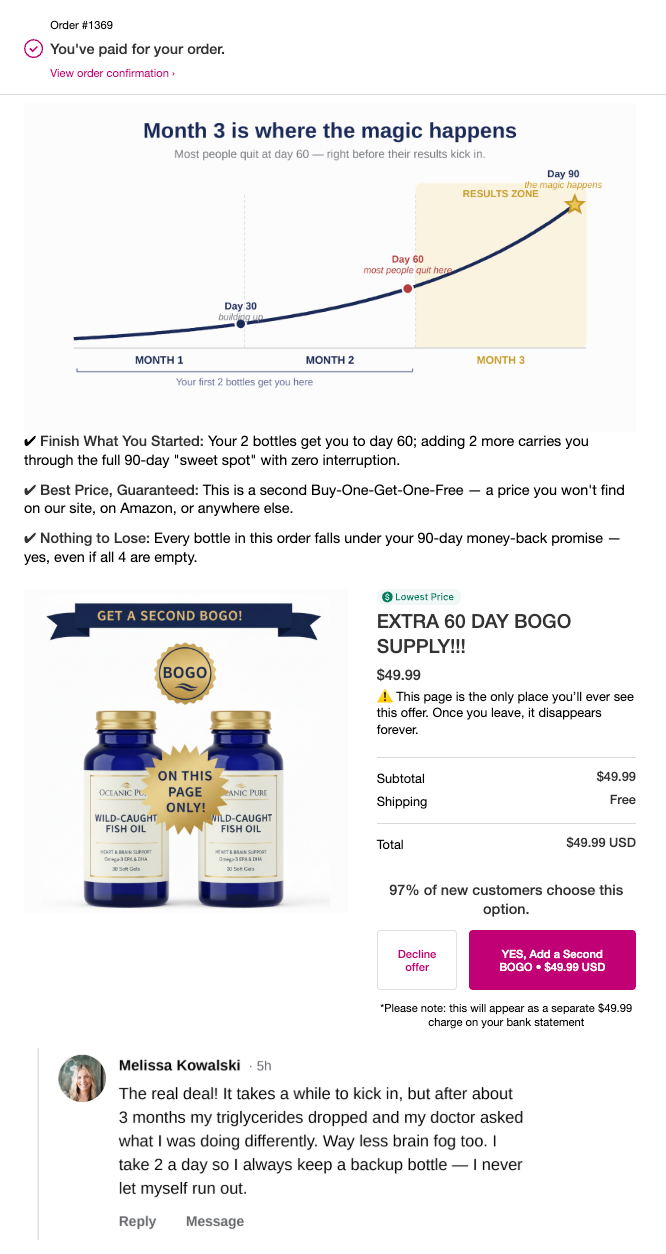 Double BOGO Upsell