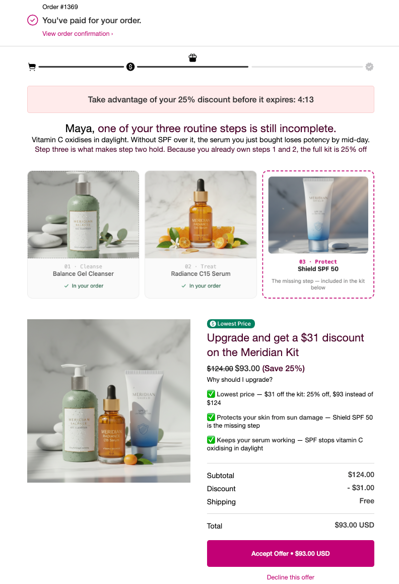 Complete the Bundle Upsell